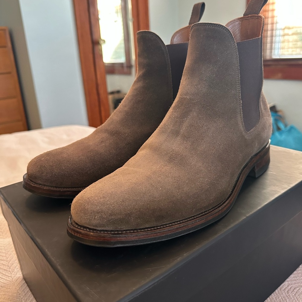 VIBERG men’s Chelsea Boot (calf suede) - Picture 4 of 9